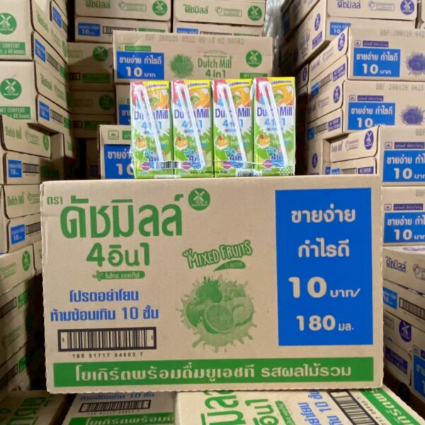 ดัชมิลล์ นมเปรี้ยว180 ก. - ผลไม้รวม
