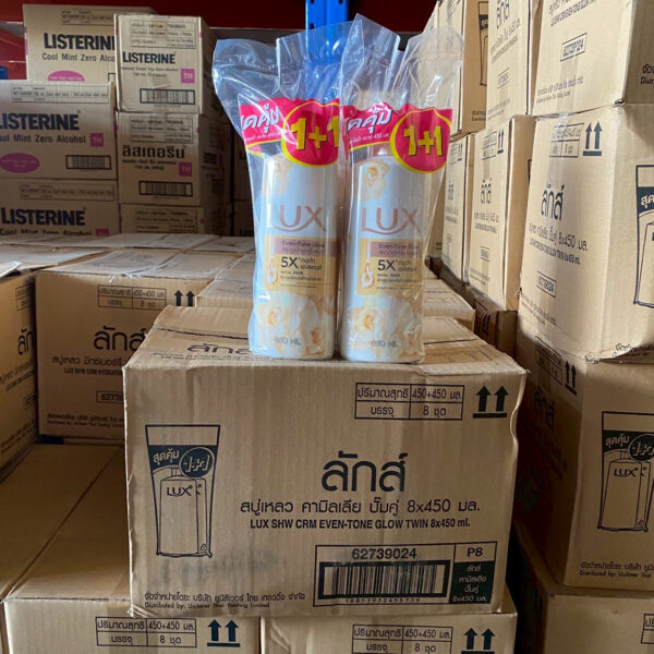 ลักษ์ อาบน้ำปั้มแพ๊คคู่ปั้มปั้ม 450 มล. คามิลเลีย ขาว